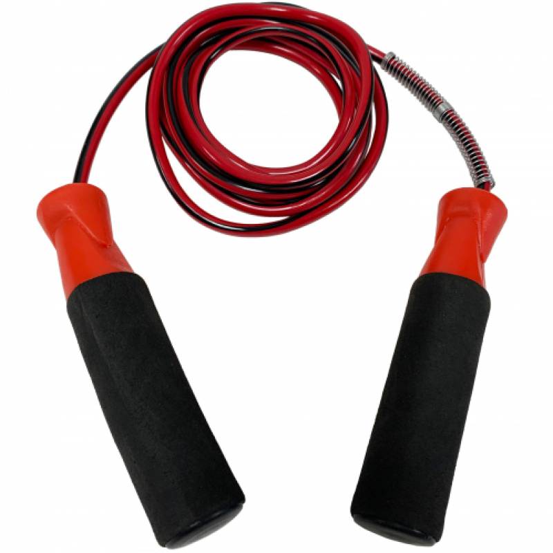 Скакалка для фінтесу Meta Speed Jump Rope чорний, червоний Уні 280 см DT-2005100502, рис. 0