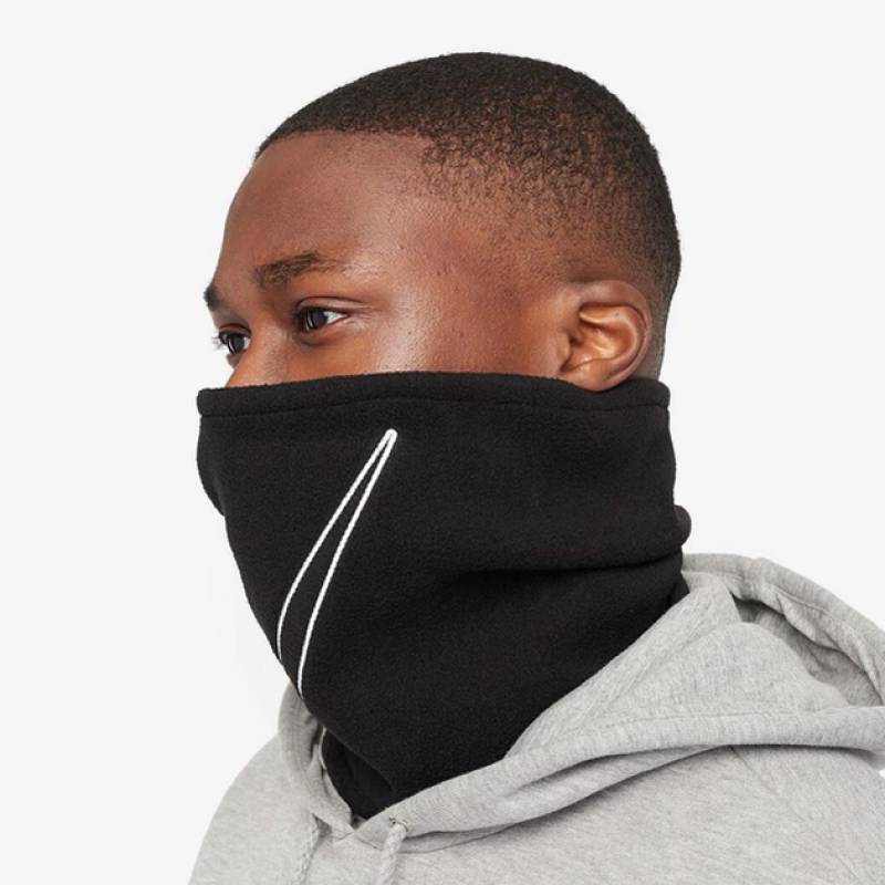 Баф Nike FLEECE NECKWARMER 2.0 BLACK/WHITE OSFM чорний Уні OSFM DT-N.100.0656.010.OS, рис. 2