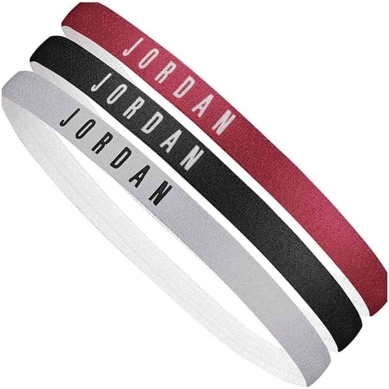Пов'язка на голову JORDAN HEADBANDS 3 PK GYM бордовий, чорний, сірий Уні One Size DT-J.000.3599.626.OS, рис. 0