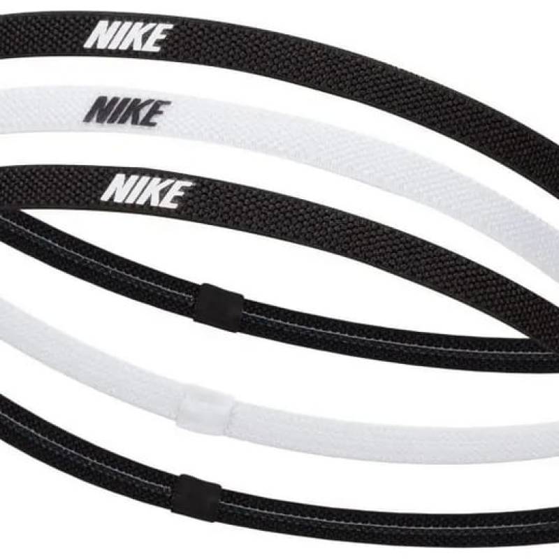 Пов'язка на голову Nike Headbands 2.0 3PK чорний, білий Уні One Size DT-N.100.4529.036.OS, рис. 1