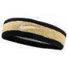 Пов'язка на голову Nike SWOOSH HEADBAND чорний, коричневий Уні OSFM DT-N.000.1544.055.OS, прев. 0