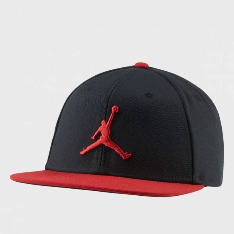 Кепка Nike JORDAN PRO JUMPMAN SNAPBACK чорний, червоний Уні MISC DT-AR2118-019, рис. 0