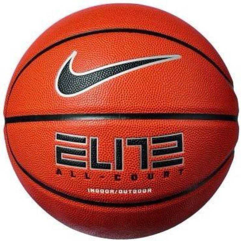 М'яч баскетбольний Nike ELITE ALL COURT 8P 2.0 DEFLATED помаранчевий, чорний, сріблястий Уні 6 DT-N.100.4088.855.06, рис. 0