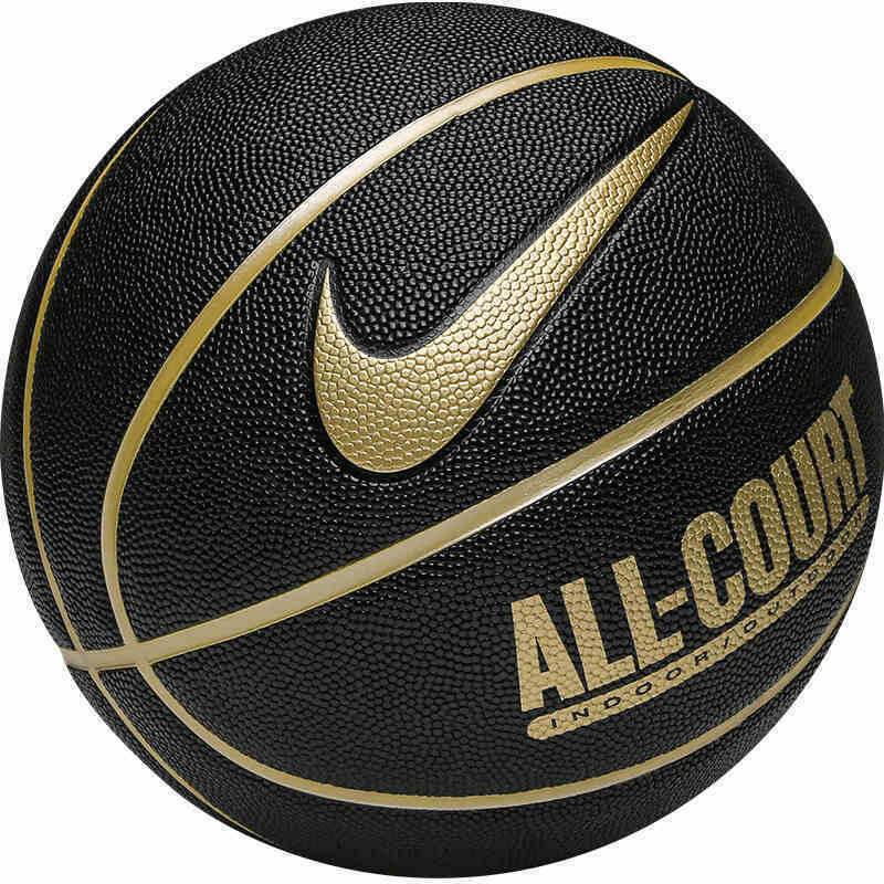 М'яч баскетбольний Nike EVERYDAY ALL COURT 8P DEFLATED BLACK/METALLIC золото, чорний, металичний Уні DT-N.100.4369.070.07, рис. 0