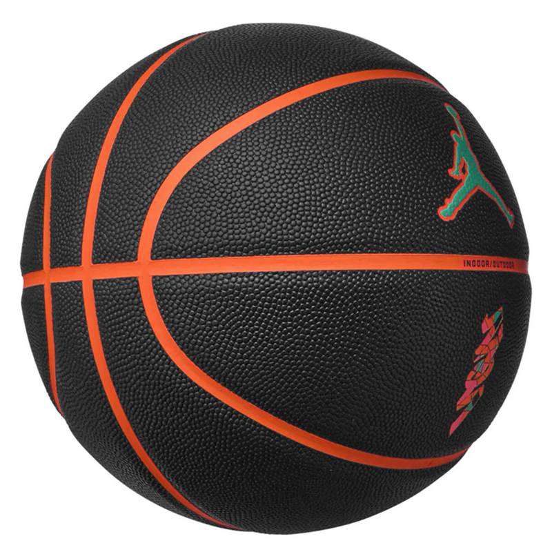 М'яч баскетбольний Nike JORDAN ALL COURT 8P Z WILLIAMSON DEFLATED чорний, помаранчевий Уні 7 DT-J.100.4141.095.07, рис. 1