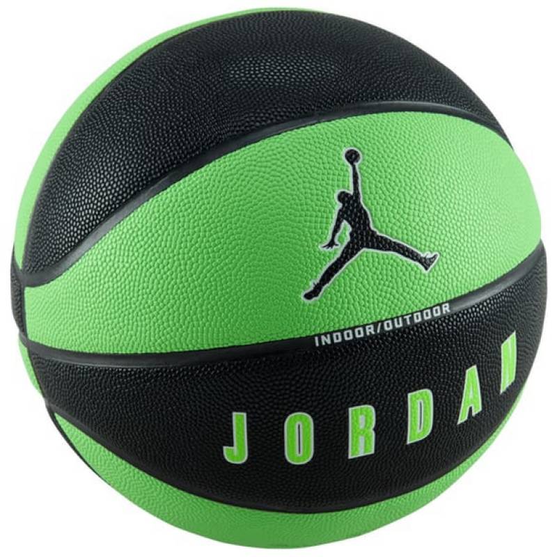 М'яч баскетбольний Nike JORDAN ULTIMATE 2.0 8P DEFLATED зелений, чорний Уні 7 DT-J.100.8254.019.07, рис. 0