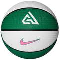 М'яч баскетбольний Nike PLAYGROUND 8P 2.0 G ANTETOKOUNMPO DEFLATED білий, зелений, рожевий Уні 7 DT-N.100.4139.331.07, прев. 0