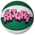 М'яч баскетбольний Nike PLAYGROUND 8P 2.0 G ANTETOKOUNMPO DEFLATED білий, зелений, рожевий Уні 7 DT-N.100.4139.331.07, прев. 1