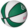М'яч баскетбольний Nike PLAYGROUND 8P 2.0 G ANTETOKOUNMPO DEFLATED білий, зелений, рожевий Уні 7 DT-N.100.4139.331.07, прев. 2