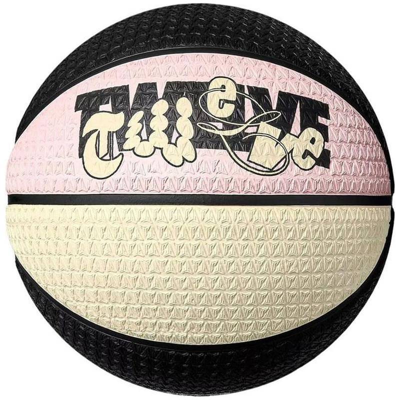 М'яч баскетбольний Nike PLAYGROUND 8P J MORANT DEFLATED чорний, рожевий Уні 7 DT-N.101.1053.614.07, рис. 1