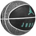 М'яч баскетбольний NikeJORDAN PLAYGROUND 2.0 8P DEFLATED сірий, чорний Уні 7 DT-J.100.8255.016.07, прев. 1