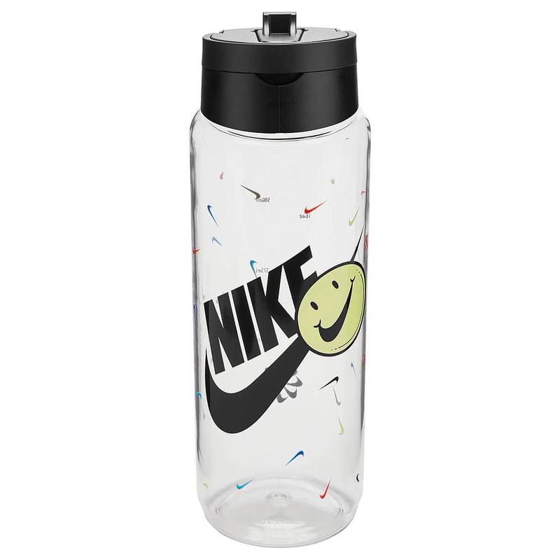 Пляшка Nike TR RENEW RECHARGE STRAW BOTTLE 24 OZ графічний прозорий, чорний Уні 709 мл DT-N.100.7643.968.24, рис. 0