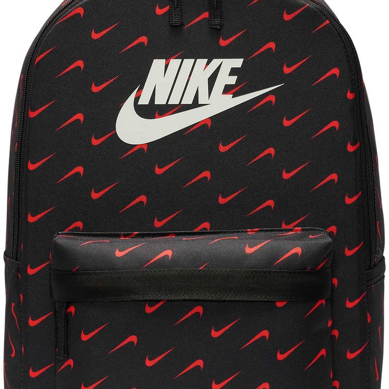 Рюкзак Nike NK HERITAGE BKPK - SWOOSH DROP 25L чорний, червоний Уні 43 х 30.5 х 15 см DT-HF6995-010, рис. 1
