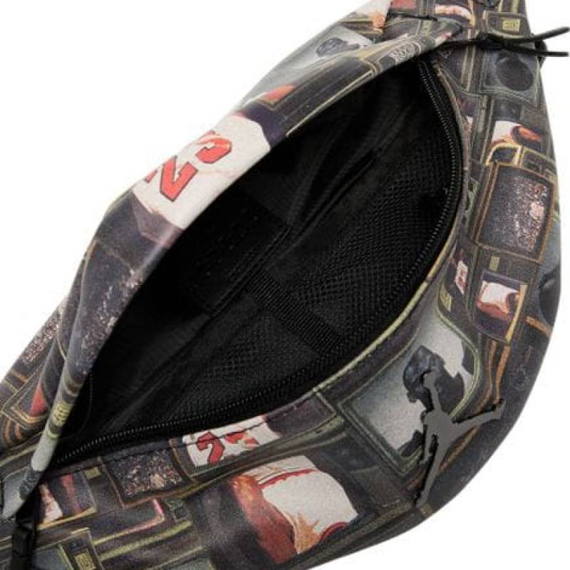 Сумка на пояс Nike Jordan JAM BOROUGH GFX CROSSBODY BAG 2L чорний, сірий Чол 27 x 14 x 12 cм DT-MA9065-K90, рис. 3