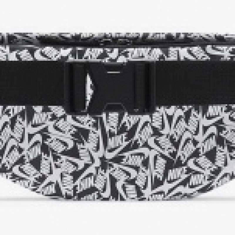 Сумка на пояс Nike NK HERITAGE WAISTPCK - ACCS PR білий, чорний Уні 10 x 41 x 15 см DT-FD5593-010, рис. 2