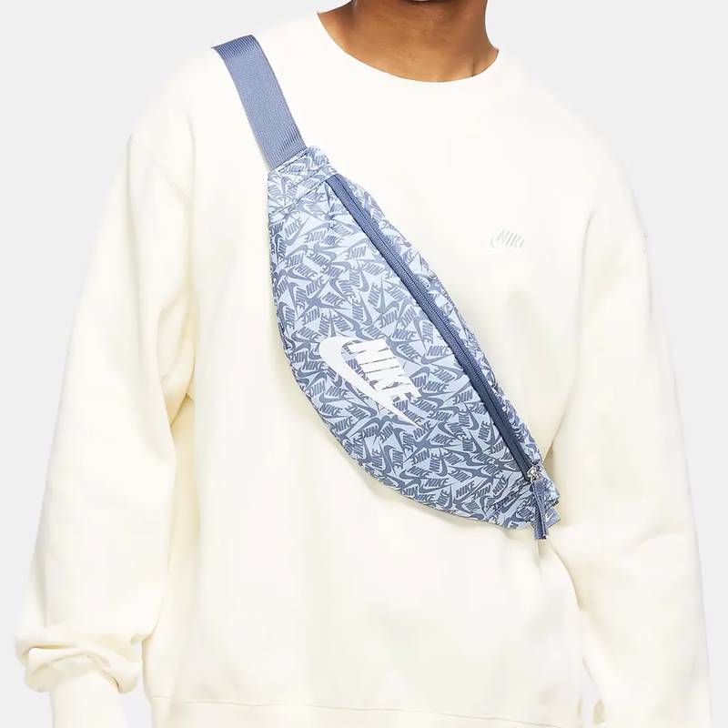 Сумка на пояс Nike NK HERITAGE WAISTPCK - ACCS PR блакитний, білий Уні 41 х 10 х 15 см DT-FD5593-491, рис. 0