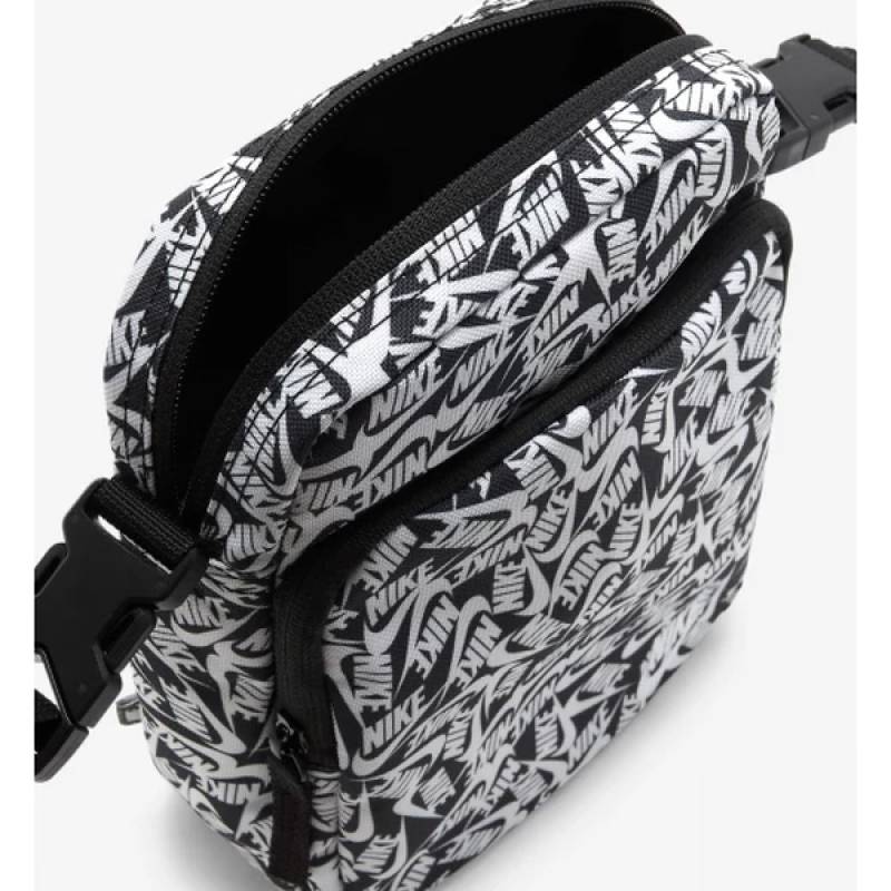 Сумка через плече Nike NK HERITAGE CRSSBDY - ACCS PRN чорний, білий Уні 27 х 6 х 15 см DT-FD5595-010, рис. 2