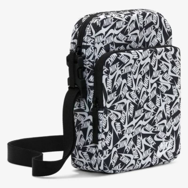 Сумка через плече Nike NK HERITAGE CRSSBDY - ACCS PRN чорний, білий Уні 27 х 6 х 15 см DT-FD5595-010, рис. 3