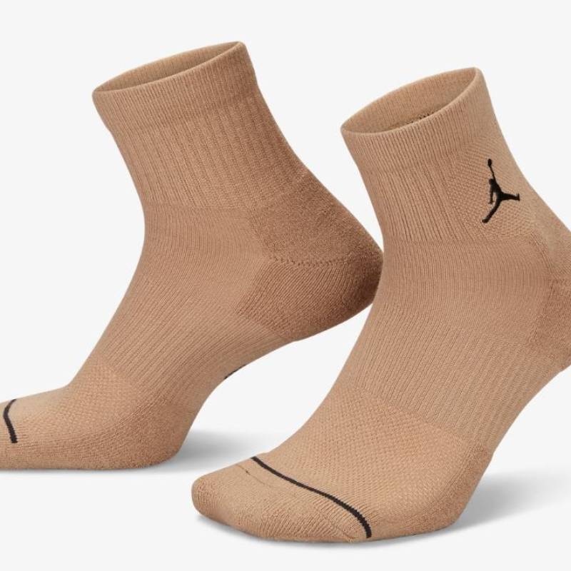 Шкарпетки Nike U J ED CUSH POLY ANKLE 3PR 144 бежевий, коричневий, фіолетовий Уні 38-42 DT-DX9655-905, рис. 0