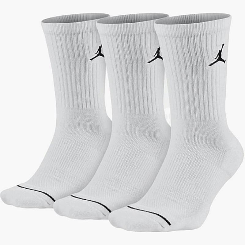 Шкарпетки Nike U J ED CUSH POLY CREW 3PR 144 білий Уні 34-38 DT-DX9632-100, рис. 0