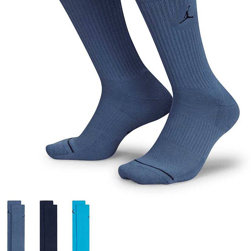 Шкарпетки Nike U J ED CUSH POLY CREW 3PR 144 синій, темно-синій, блакитний Уні 38-42 DT-DX9632-907, рис. 0