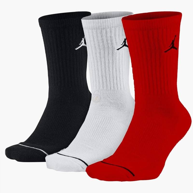 Шкарпетки NIKE U J ED CUSH POLY CREW 3PR 144 чорний,білий, червоний Уні 38-42 DT-DX9632-902, рис. 0