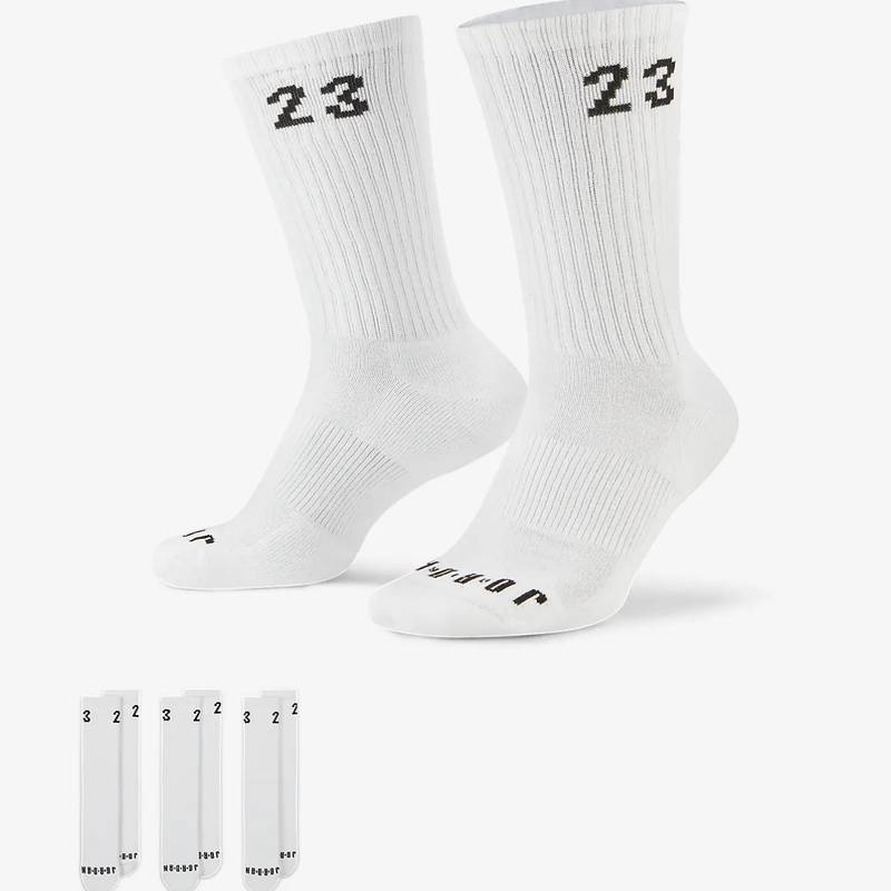 Шкарпетки Nike U JORDAN ESSENTIAL CREW 3PR білий Уні 38-42 DT-DA5718-100, рис. 0