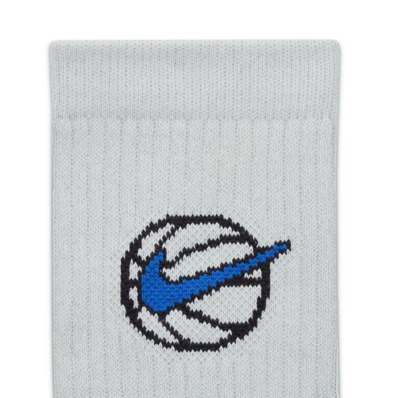 Шкарпетки Nike U NK ED CREW BBALL 3PR 144 світло-блакитний, синій, бірюзовий Уні 42-46 DT-DA2123-900, рис. 3
