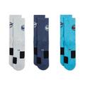 Шкарпетки Nike U NK ED CREW BBALL 3PR 144 світло-блакитний, синій, бірюзовий Уні 42-46 DT-DA2123-900, прев. 2