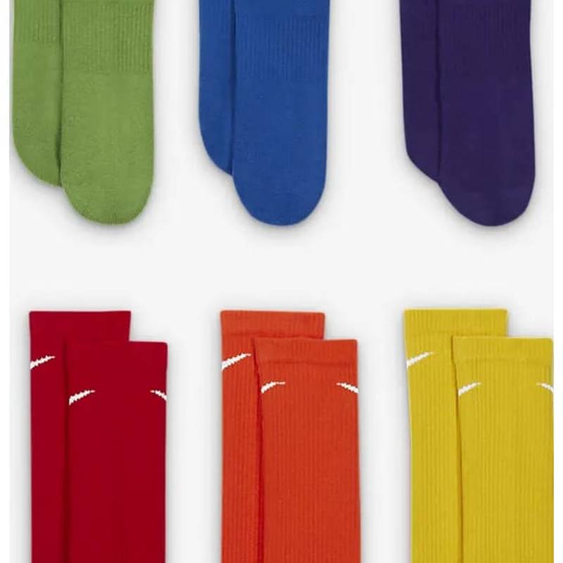 Шкарпетки Nike U NK ED PLS CSH CRW 6PR - 132 зелений, синій, фіолетовий, жовтий, червоний, пома Чол 38-42 DT-SX6897-903, рис. 2