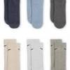 Шкарпетки Nike U NK ED PLS CSH CRW 6PR - 132 сірий, бежевий, блакитний Чол 38-42 DT-SX6897-901, прев. 2