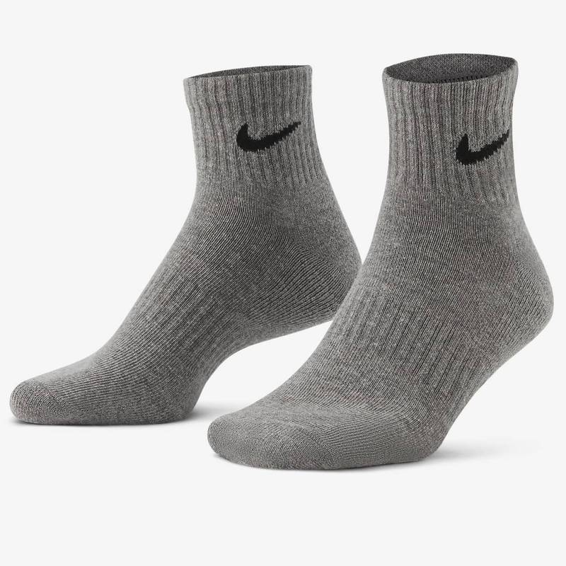 Шкарпетки Nike U NK EVERYDAY CUSH ANKLE 3PR чорний, білий, сірий Уні 34-38 DT-SX7667-964, рис. 1