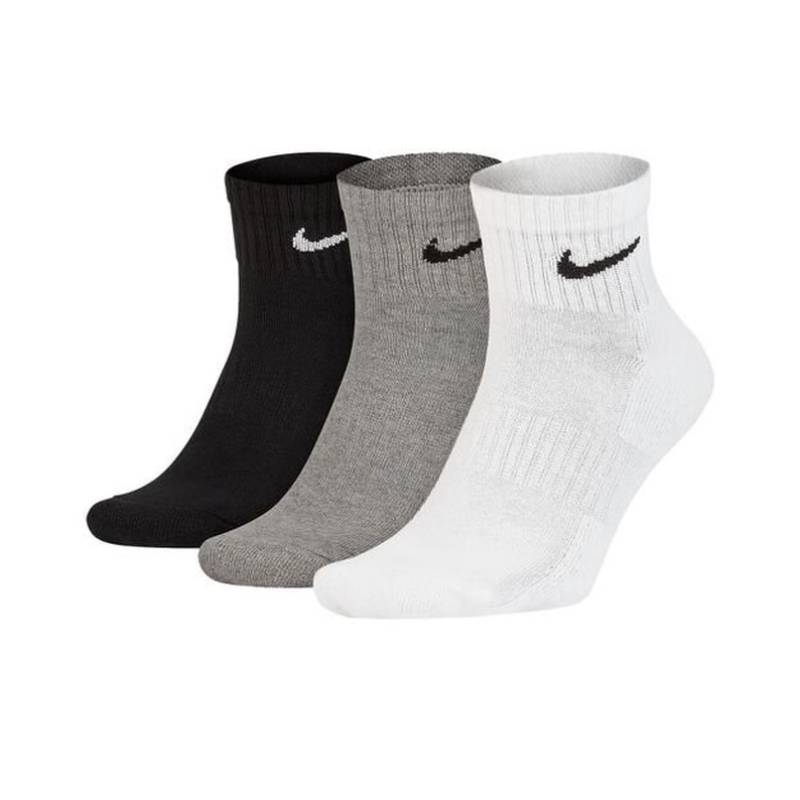 Шкарпетки Nike U NK EVERYDAY CUSH ANKLE 3PR чорний, білий, сірий Уні 34-38 DT-SX7667-964, рис. 0