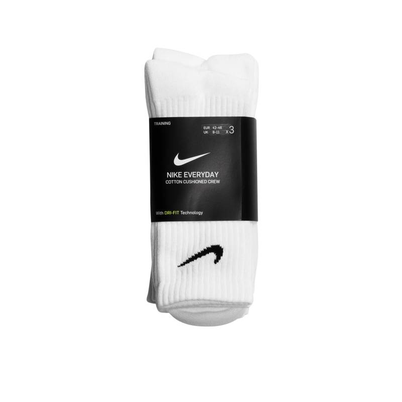 Шкарпетки Nike U NK EVERYDAY CUSH CREW 3PR білий Уні 38-42 DT-SX7664-100, рис. 2