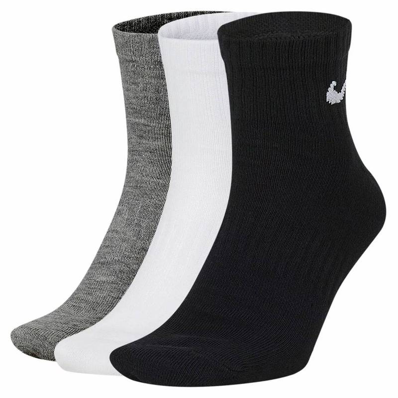 Шкарпетки Nike U NK EVERYDAY LTWT ANKLE 3PR чорний, білий, сірий Уні 34-38 DT-SX7677-964, рис. 0