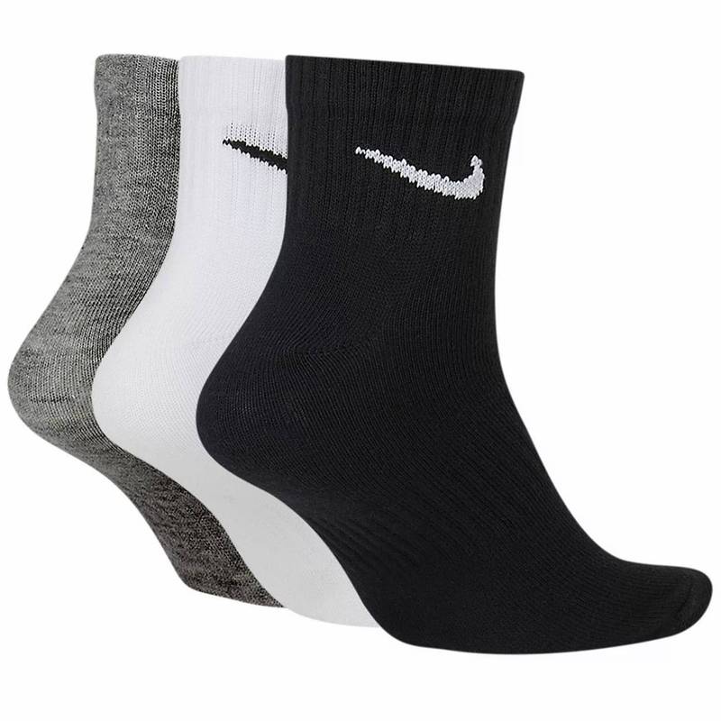 Шкарпетки Nike U NK EVERYDAY LTWT ANKLE 3PR чорний, білий, сірий Уні 34-38 DT-SX7677-964, рис. 2