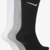 Шкарпетки Nike U NK EVERYDAY LTWT CREW 3PR чорний, білий, сірий Уні 46-50 DT-SX7676-901, прев. 1