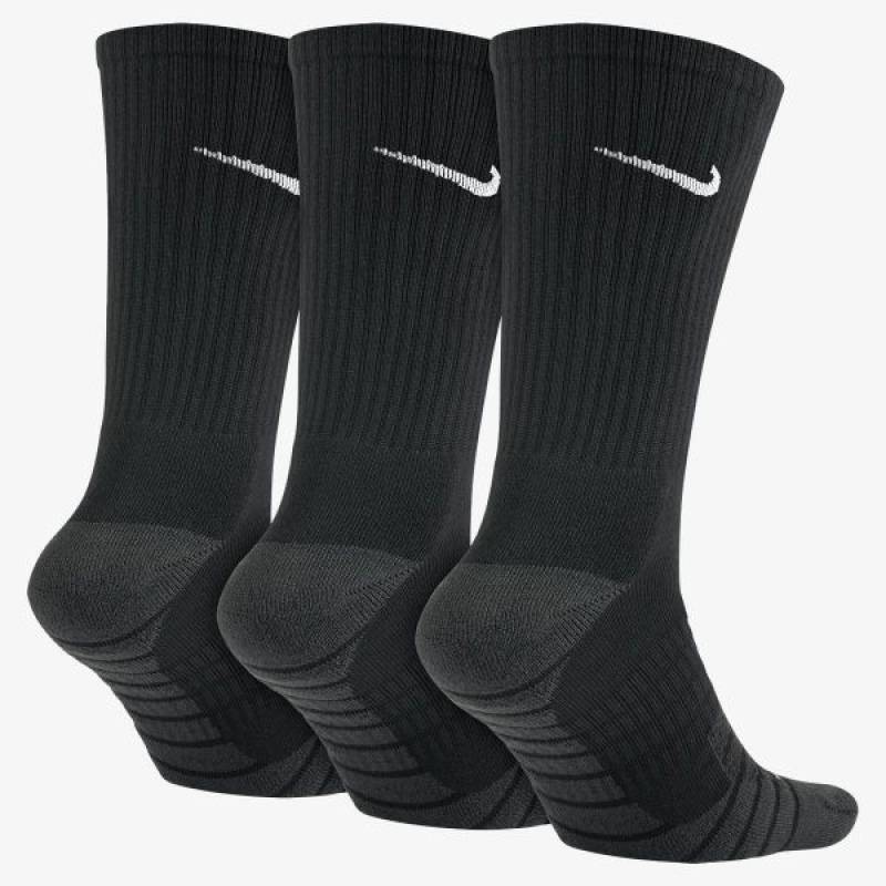 Шкарпетки Nike U NK EVERYDAY MAX CUSH CREW 3PR чорний Уні 34-38 DT-SX5547-010, рис. 1