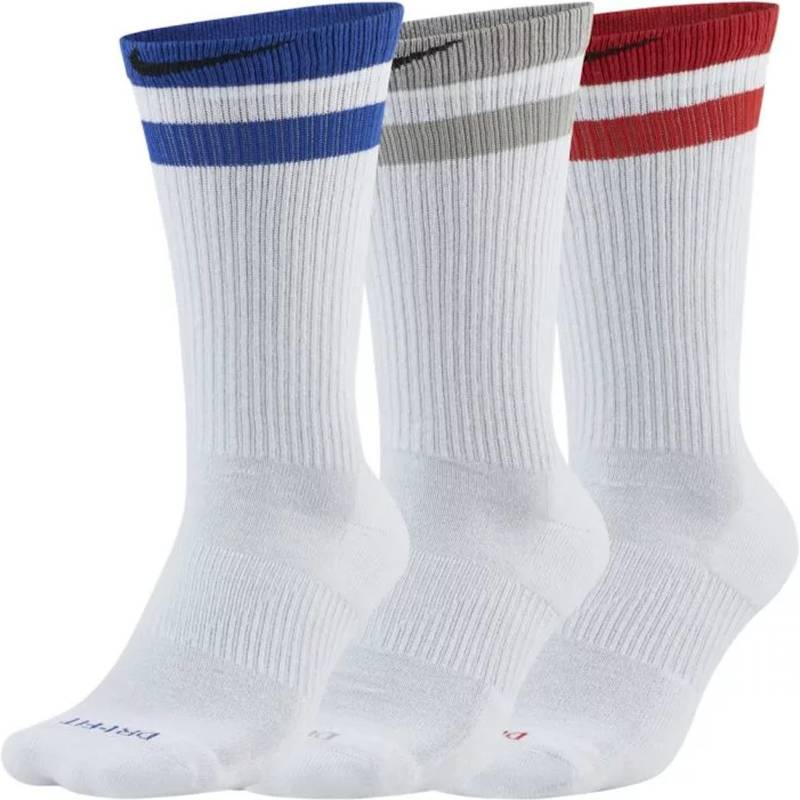 Шкарпетки Nike U NK EVERYDAY PLUS CUSH CREW 3PR білий, мультиколор Уні M (38-42) DT-CZ0502-903, рис. 1