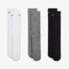 Шкарпетки Nike U NK EVERYDAY PLUS CUSH CREW білий, чорний, сірий Чол 38-42 DT-SX6888-964, прев. 1