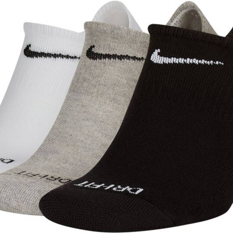 Шкарпетки Nike U NK EVRY PLUS CUSH NS FOOT 3P чорний, білий, сірий Уні 34-38 DT-SX7840-911, рис. 2