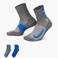 Шкарпетки Nike U NK MLTPLIER ANKLE 2PR - 144 сірий, синій Уні 38-42 DT-SX7556-937, прев. 0