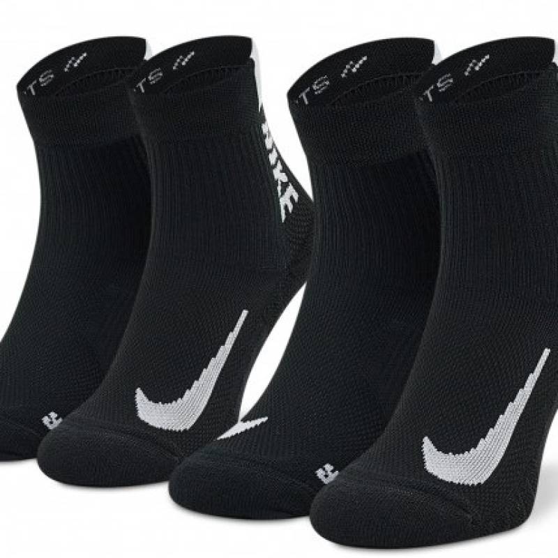 Шкарпетки Nike U NK MLTPLIER ANKLE 2PR - 144 чорний Уні 34-38 DT-SX7556-010, рис. 0