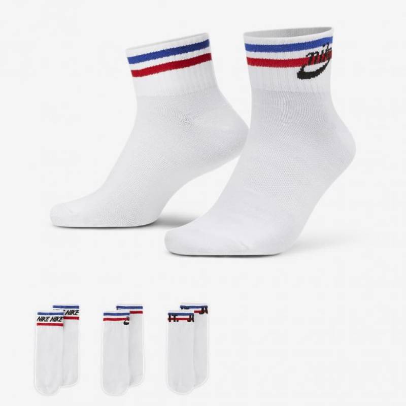 Шкарпетки Nike U NK NSW EVERYDAY ESSENTIAL AN 3PR білий Уні 34-38 DT-DX5080-100, рис. 0