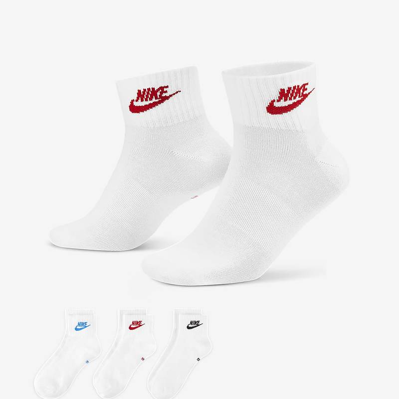 Шкарпетки Nike U NK NSW EVERYDAY ESSENTIAL AN 3PR білий, мультиколор Уні 34-38 DT-DX5074-911, рис. 0