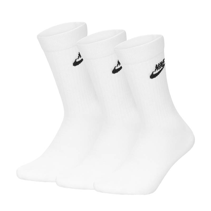 Шкарпетки Nike U NK NSW EVERYDAY ESSENTIAL CR 3PR білий Уні 34-38 DT-DX5025-100, рис. 1