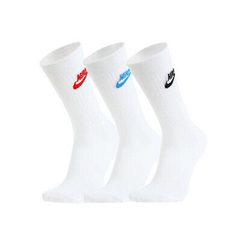 Шкарпетки Nike U NK NSW EVERYDAY ESSENTIAL CR 3PR білий, мультиколор Уні 34-38 DT-DX5025-911, рис. 1