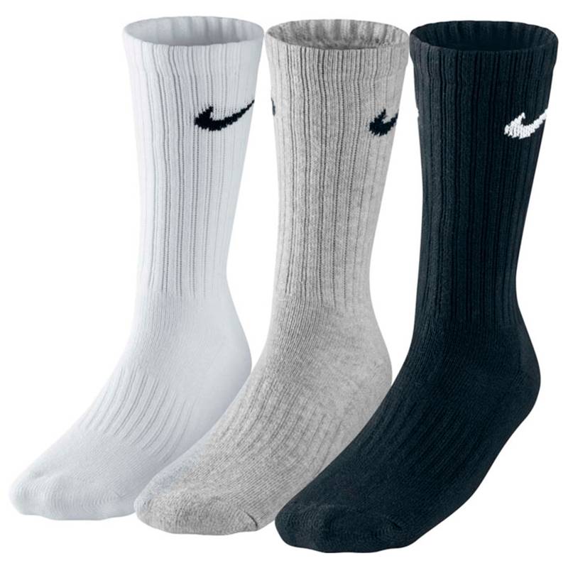 Шкарпетки Nike U NK V CUSH CREW - 3P VALUE чорний, білий, сірий Уні 38-42 DT-SX4508-965, рис. 0