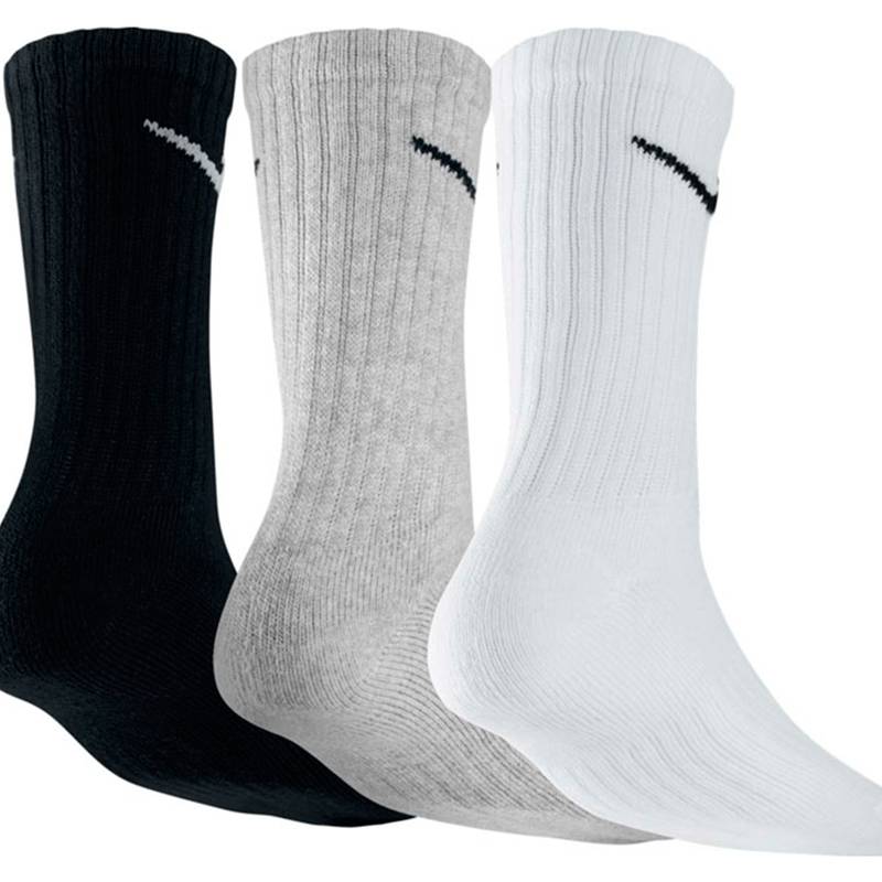 Шкарпетки Nike U NK V CUSH CREW - 3P VALUE чорний, білий, сірий Уні 38-42 DT-SX4508-965, рис. 1