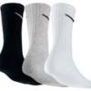 Шкарпетки Nike U NK V CUSH CREW - 3P VALUE чорний, білий, сірий Уні 38-42 DT-SX4508-965, прев. 1